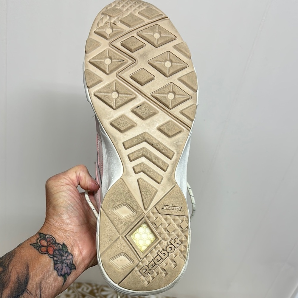 Reebok Pink and White Modern Chunky Sneakers - Picture 10 of 15